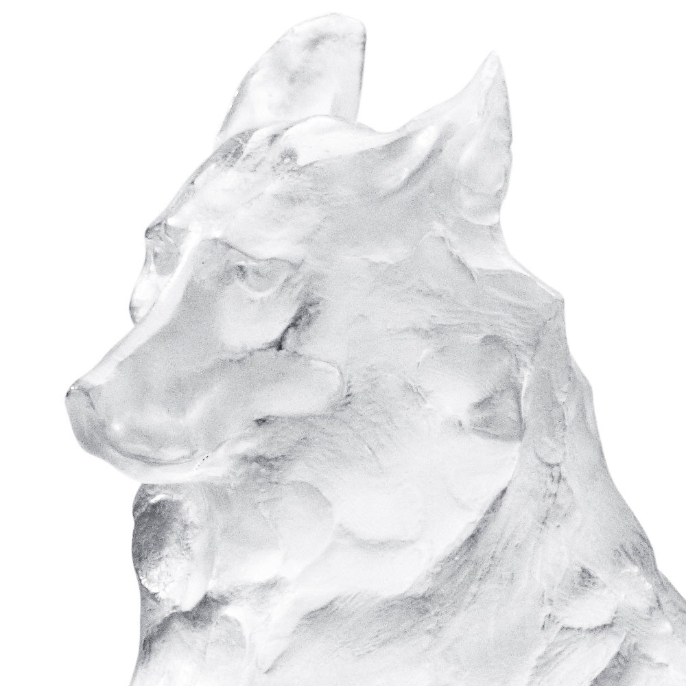 Lalique Bugatti Lupo Egiziano Sdraiato Scultura Cristallo 2014