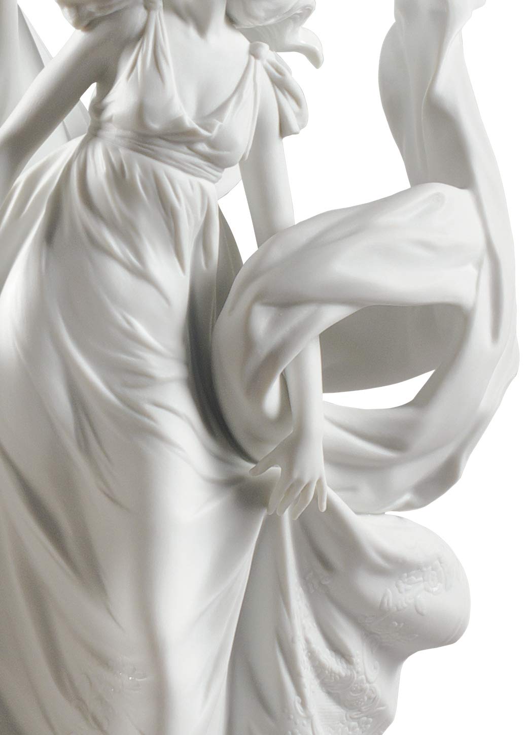 Lladró Sculture Allegoria Libertà Donna Bianca Porcellana