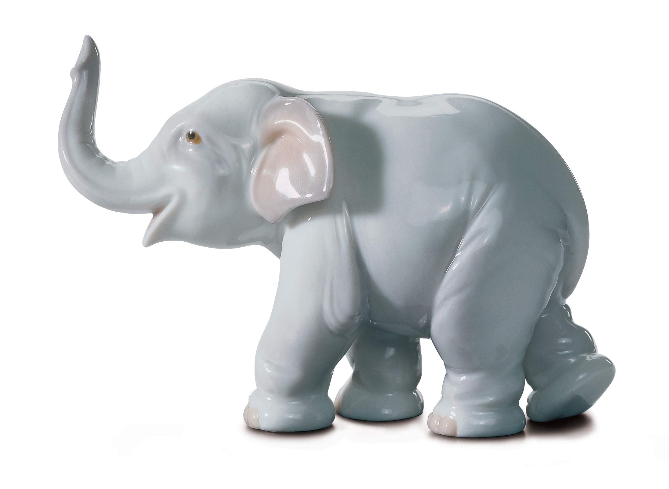 Lladró Portafortuna Figurina Elefante Porcellana Fatta Mano