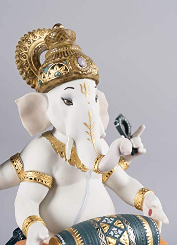 Lladró Ganesha con Mridangam Figurina Edizione Limitata