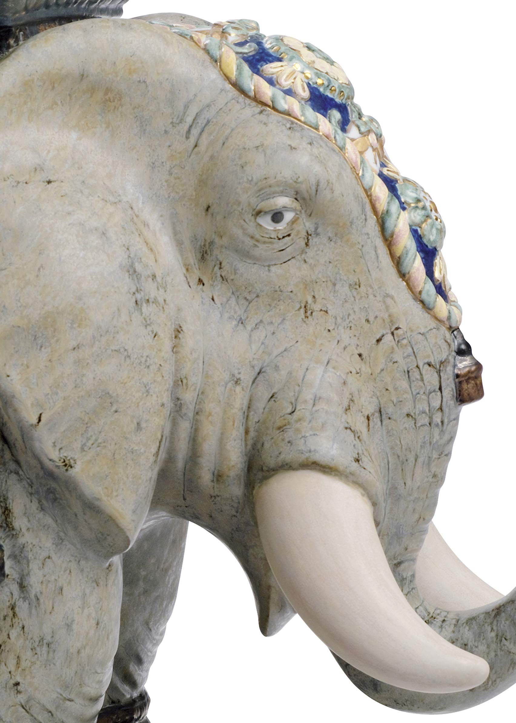 Lladró Alta Porcellana Elefante de Siam scultura porcellana serie limitata
