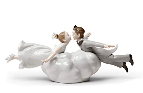 Lladró Amore nell'Aria figurina coppia porcellana fatta a mano