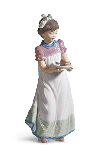 Lladró Sculture Bambina Con Torta figurina porcellana compleanno