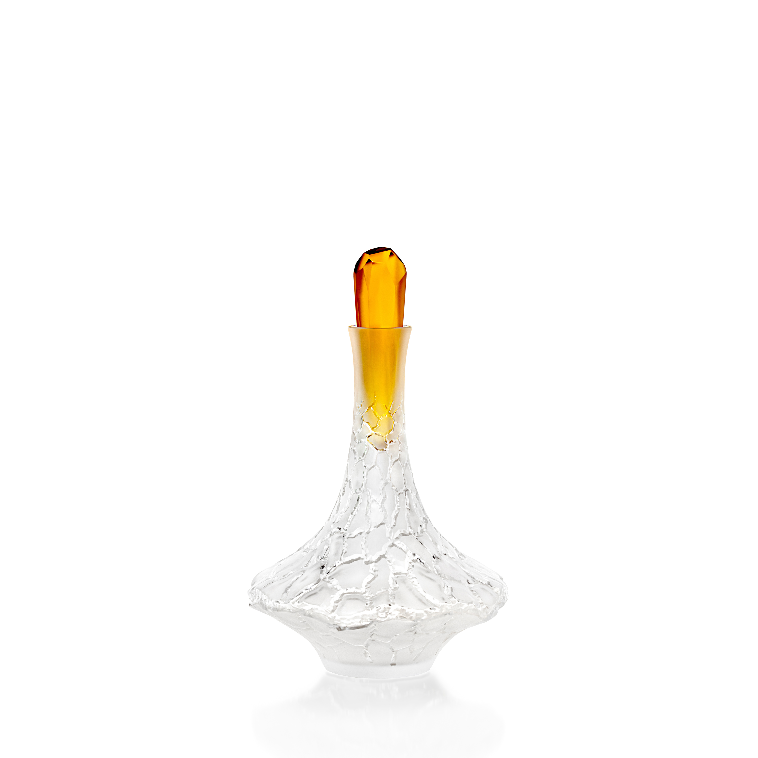 René Lalique Caldera caraffa decanter cristallo satinato