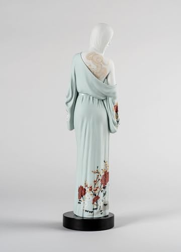Lladró Sculture Beauty with Dragon Tattoo statuetta kimono