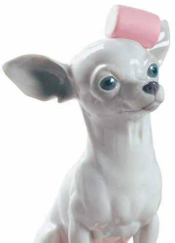 Lladró Chihuahua Marshmallows Figurina Cane Porcellana