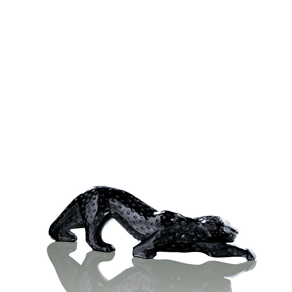 Lalique Zeila Panther scultura nero M