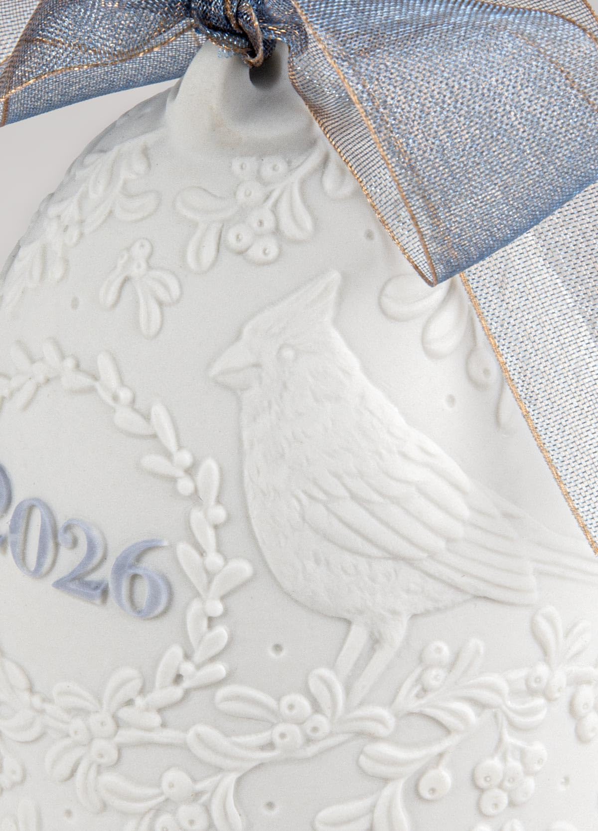 Lladró Campana di Natale 2026 ornamento porcellana blu