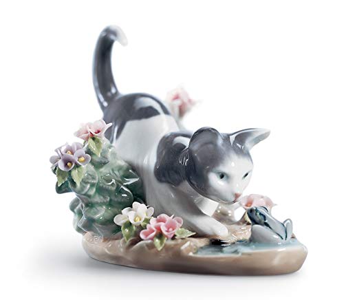 Lladró Sculture Il Gatto E La Rana figurina gatto