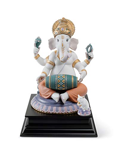 Lladró Ganesha con Mridangam Figurina Edizione Limitata