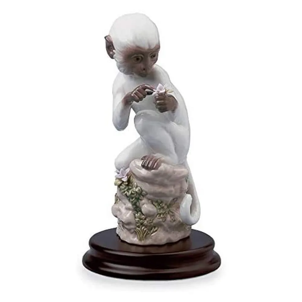 Lladró Sculture Scimmia Zodiaco Cinese figurina porcellana