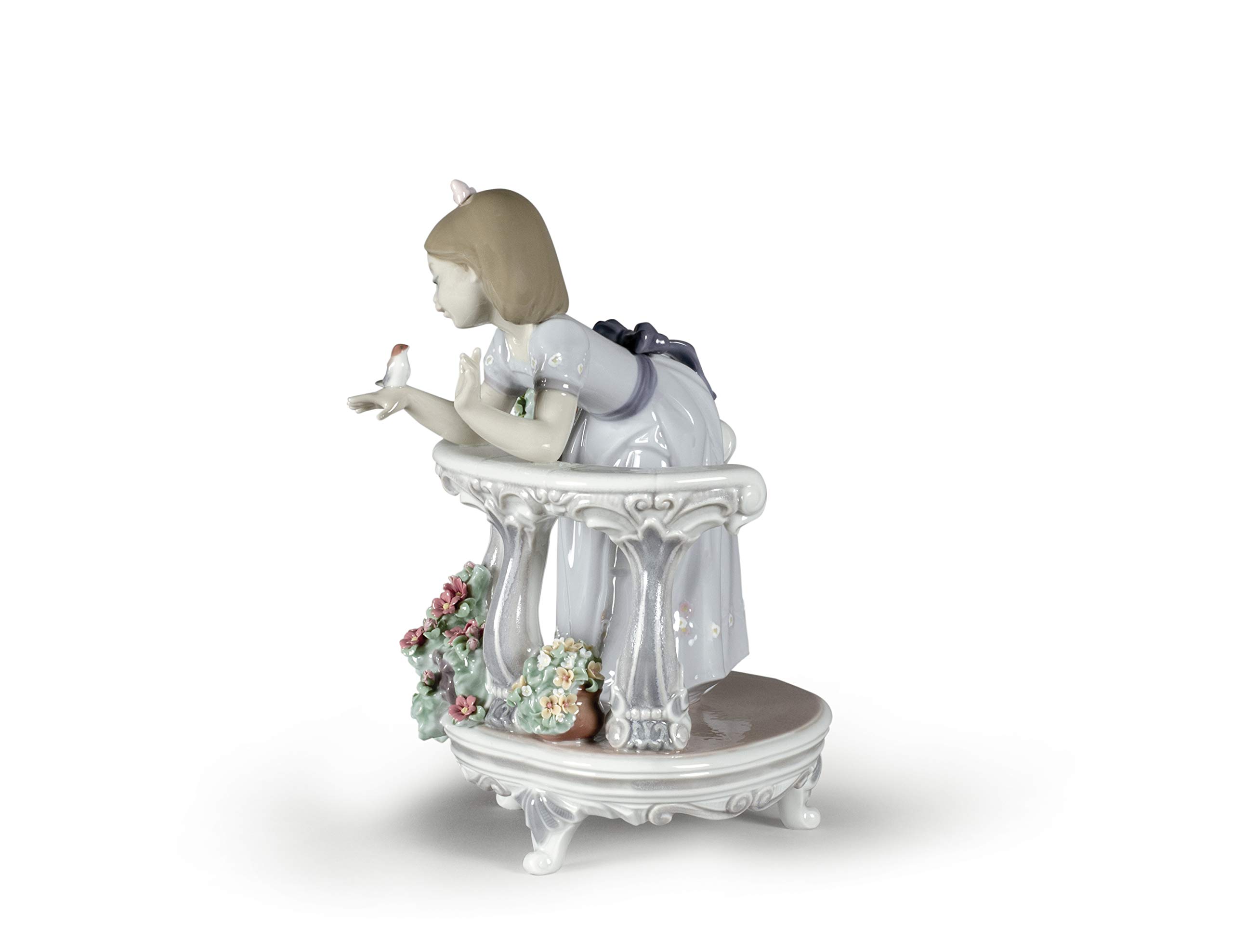 Lladró Sculture Risveglio Primavera figurina bimba fiori