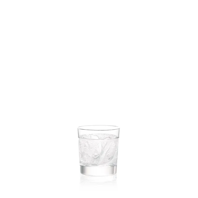 Lalique Hulotte Owl bicchiere whisky cristallo set 1 pezzo incolore