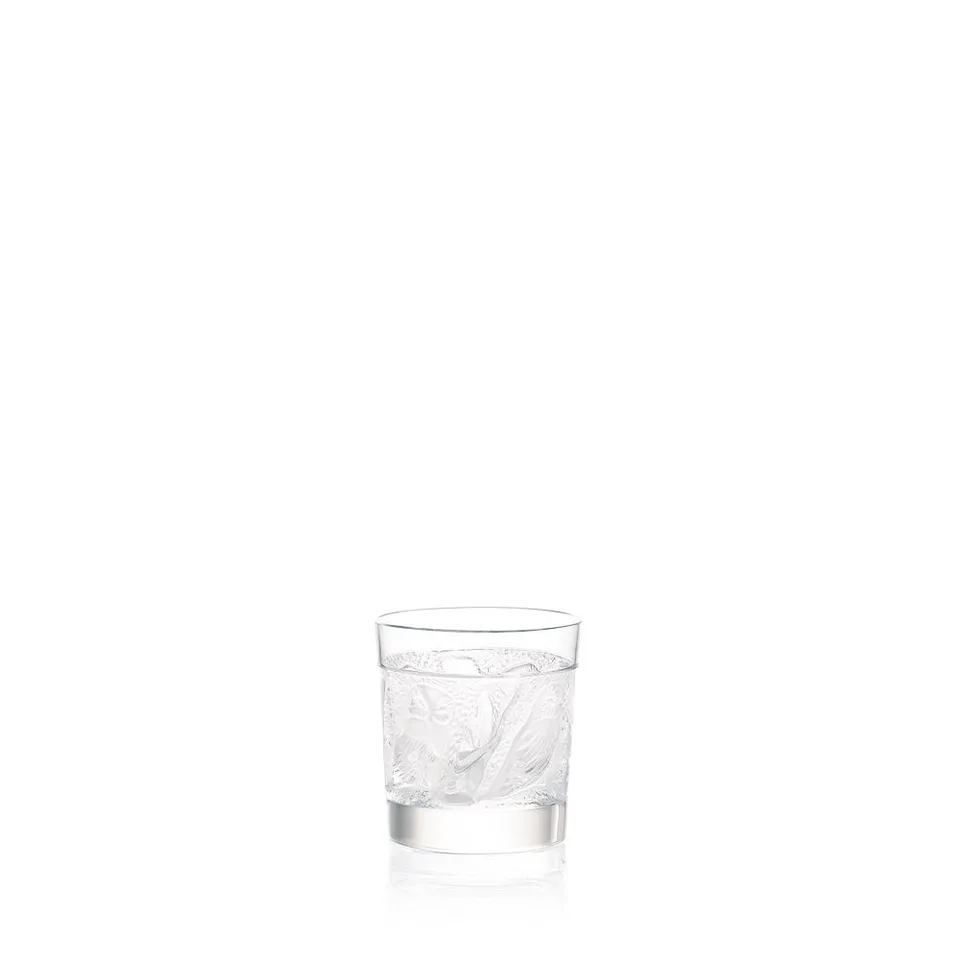 Lalique Hulotte Owl bicchiere whisky cristallo set 1 pezzo incolore