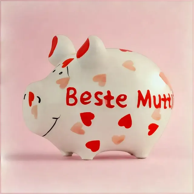 Sparschwein Company Kleinschweine Beste Mutti salvadanaio mamma