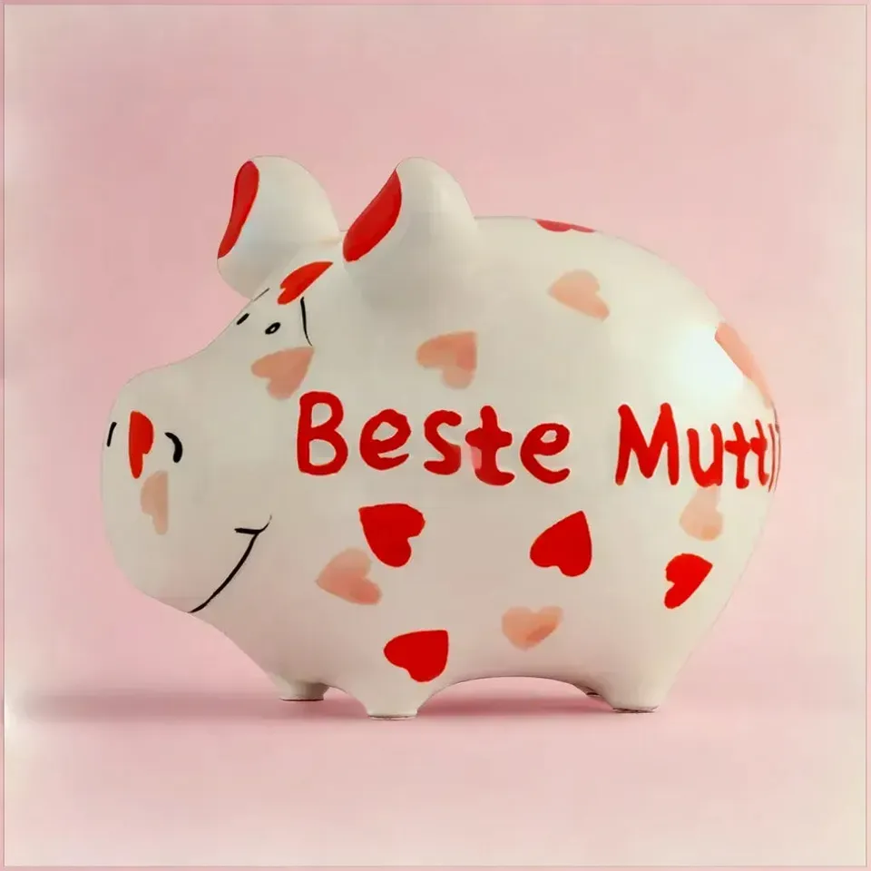 Sparschwein Company Kleinschweine Beste Mutti salvadanaio mamma