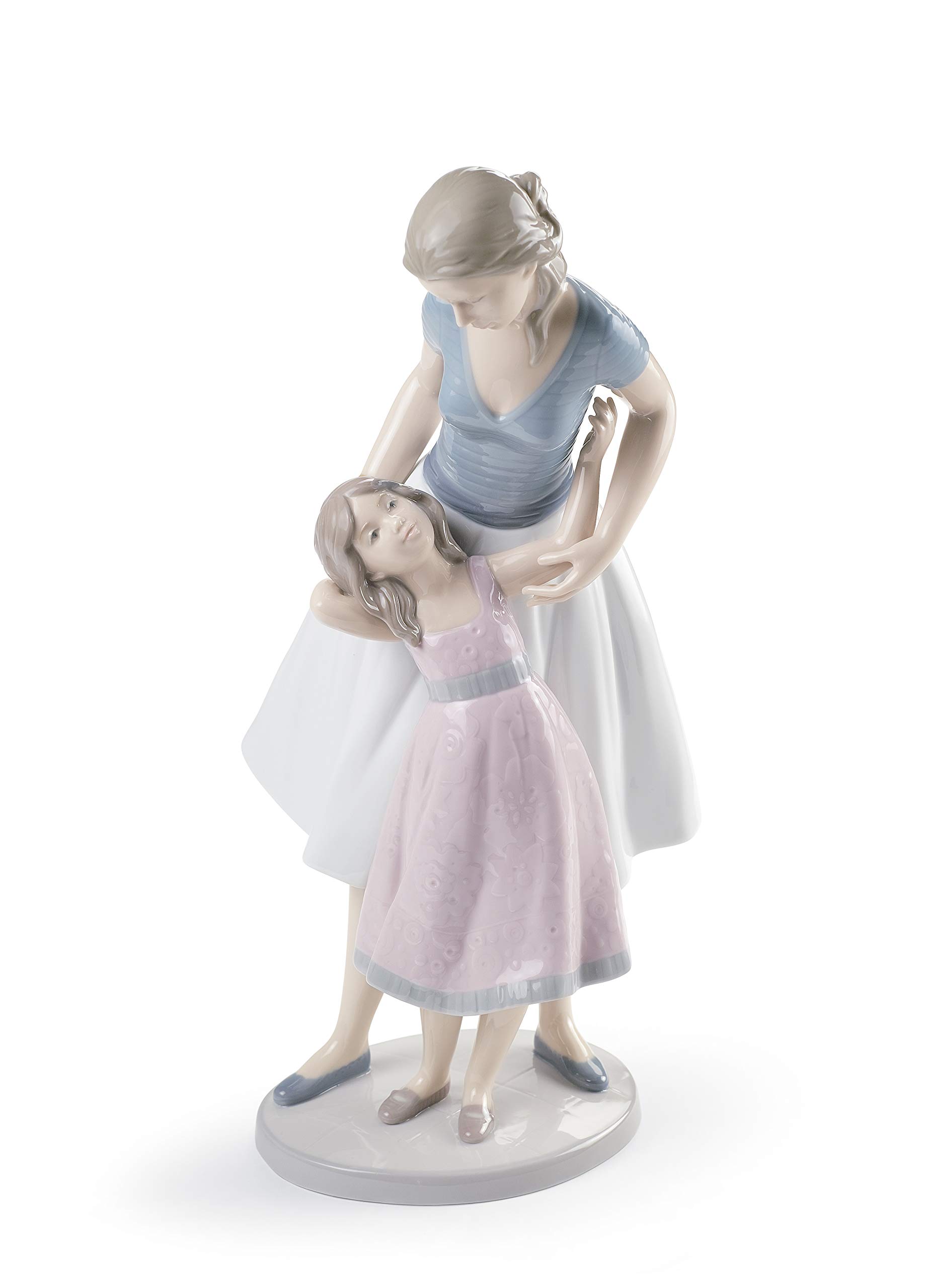 Lladró Voglio Essere Come Te scultura madre figlia porcellana