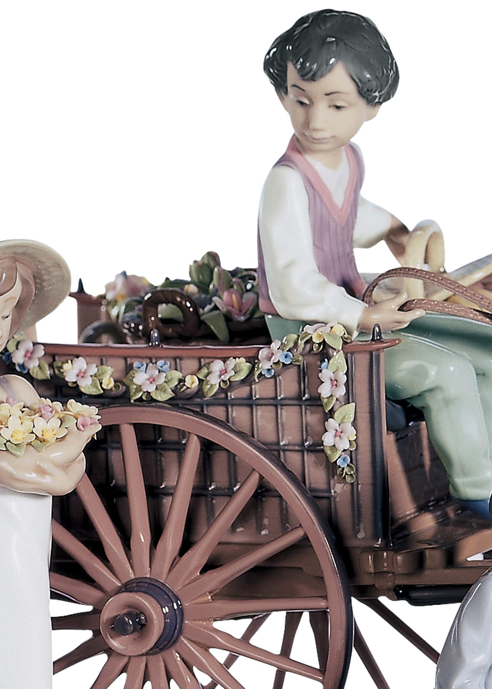 Lladró Alta Porcellana Bimbi Una Gita scultura bimbi limitata