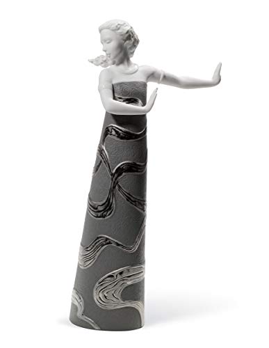 Lladró Sculture Eriteide figurina porcellana lustro argento