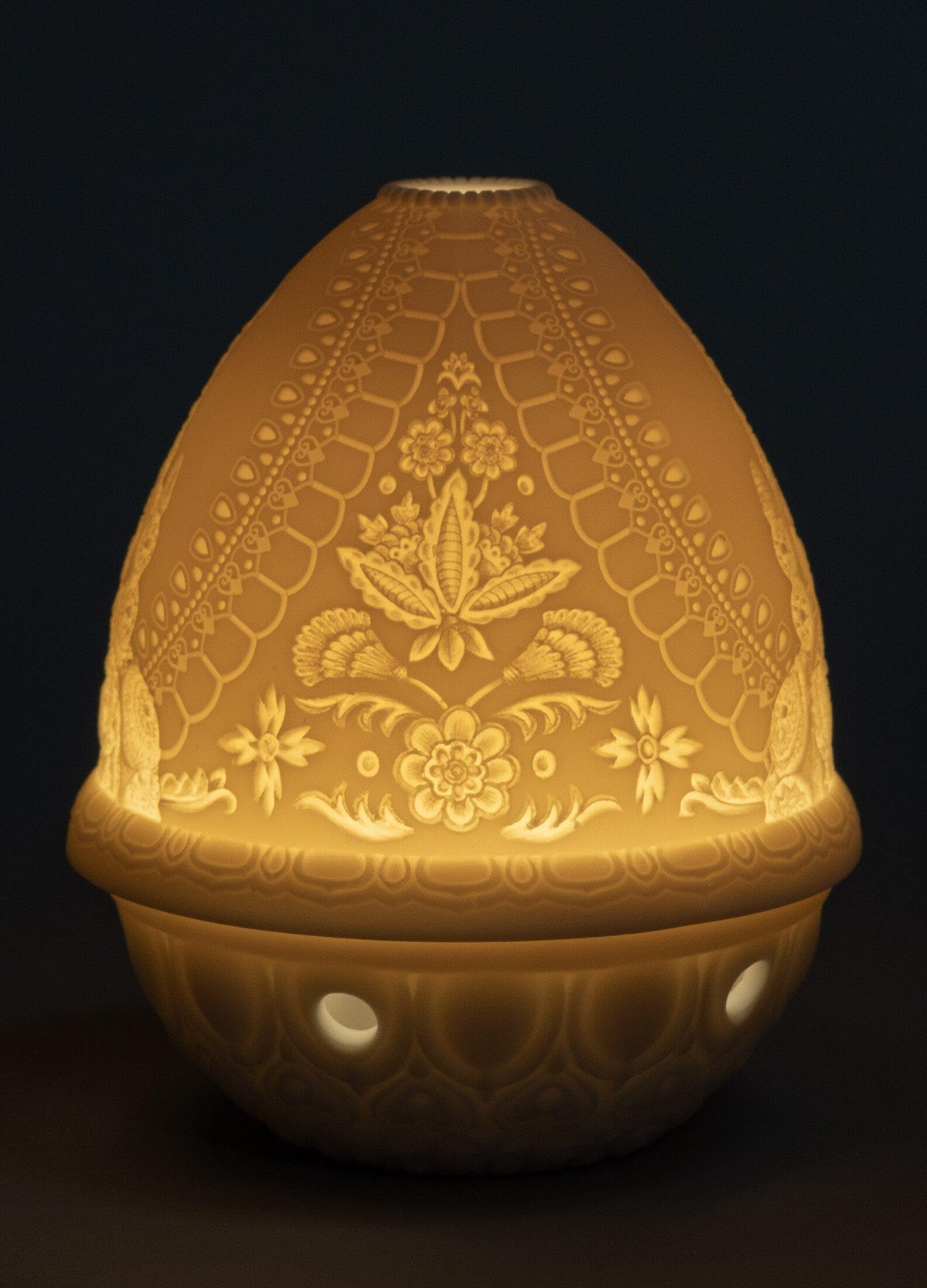 Lladró Lord Balaji litofania in porcellana luce decorativa