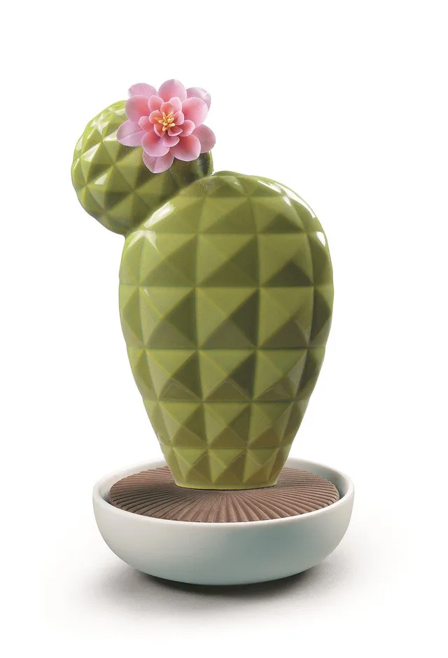 Lladró Opuntia Cactus diffusore Tropical Blossoms porcellana