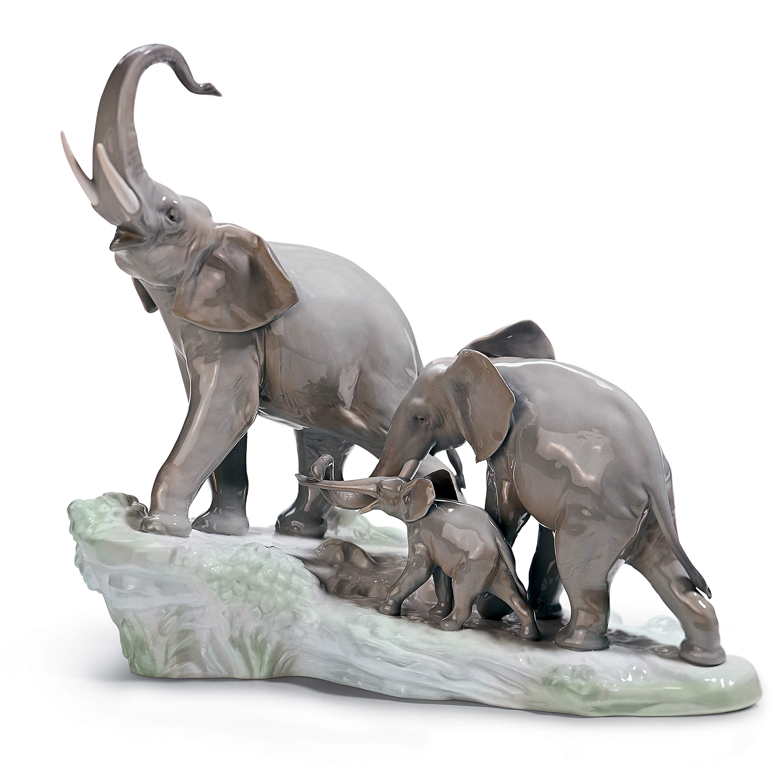 Lladró Elefanti figurina elefante porcellana fatta a mano
