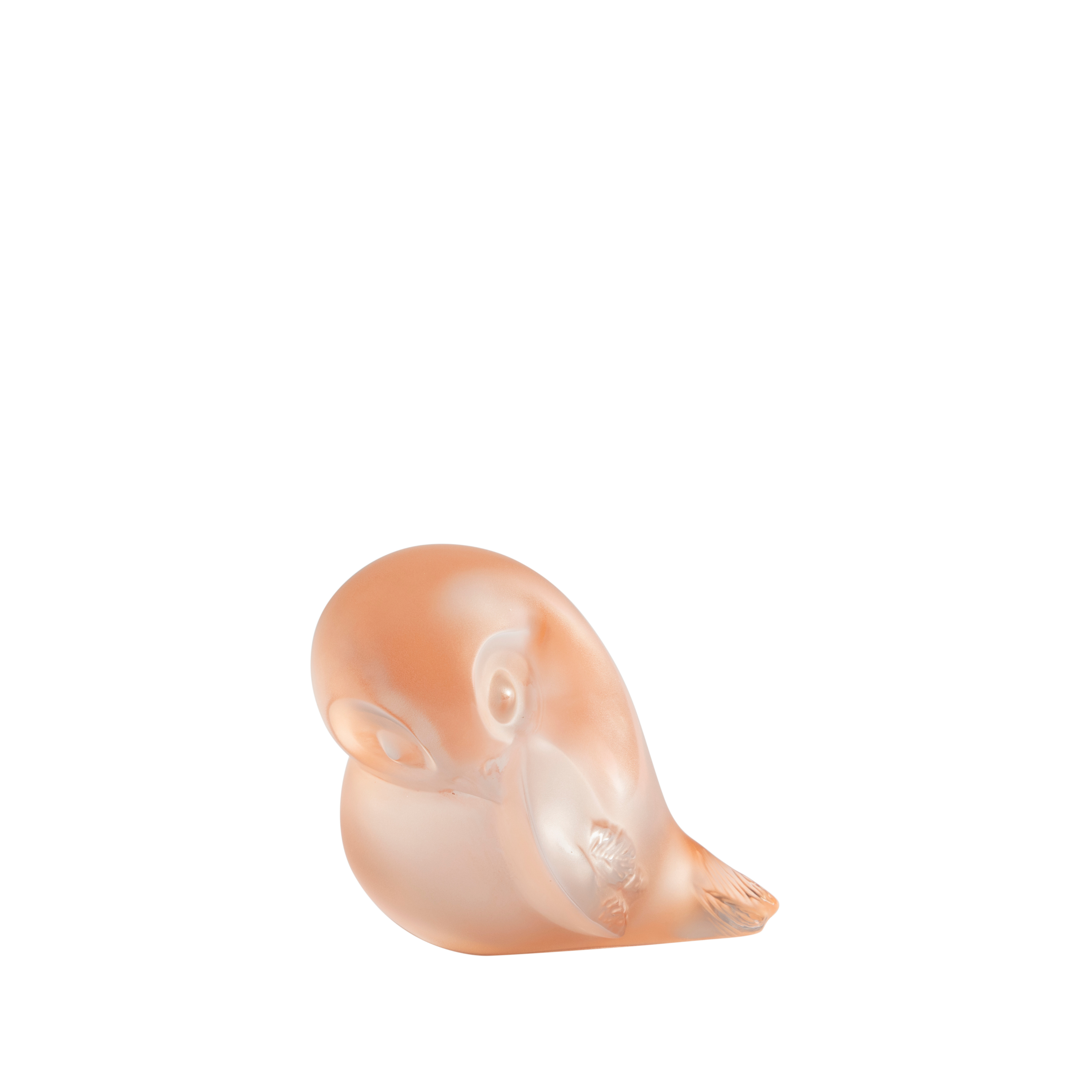 Lalique Piou-Piou Scultura cristallo ala alzata incolore