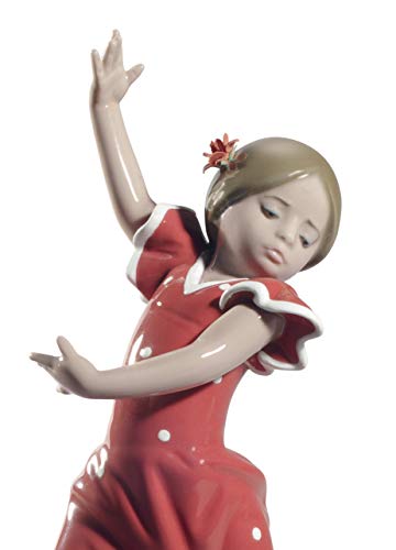 Lladró Sculture Ballerina Figurina Porcellana Rossa 19 cm