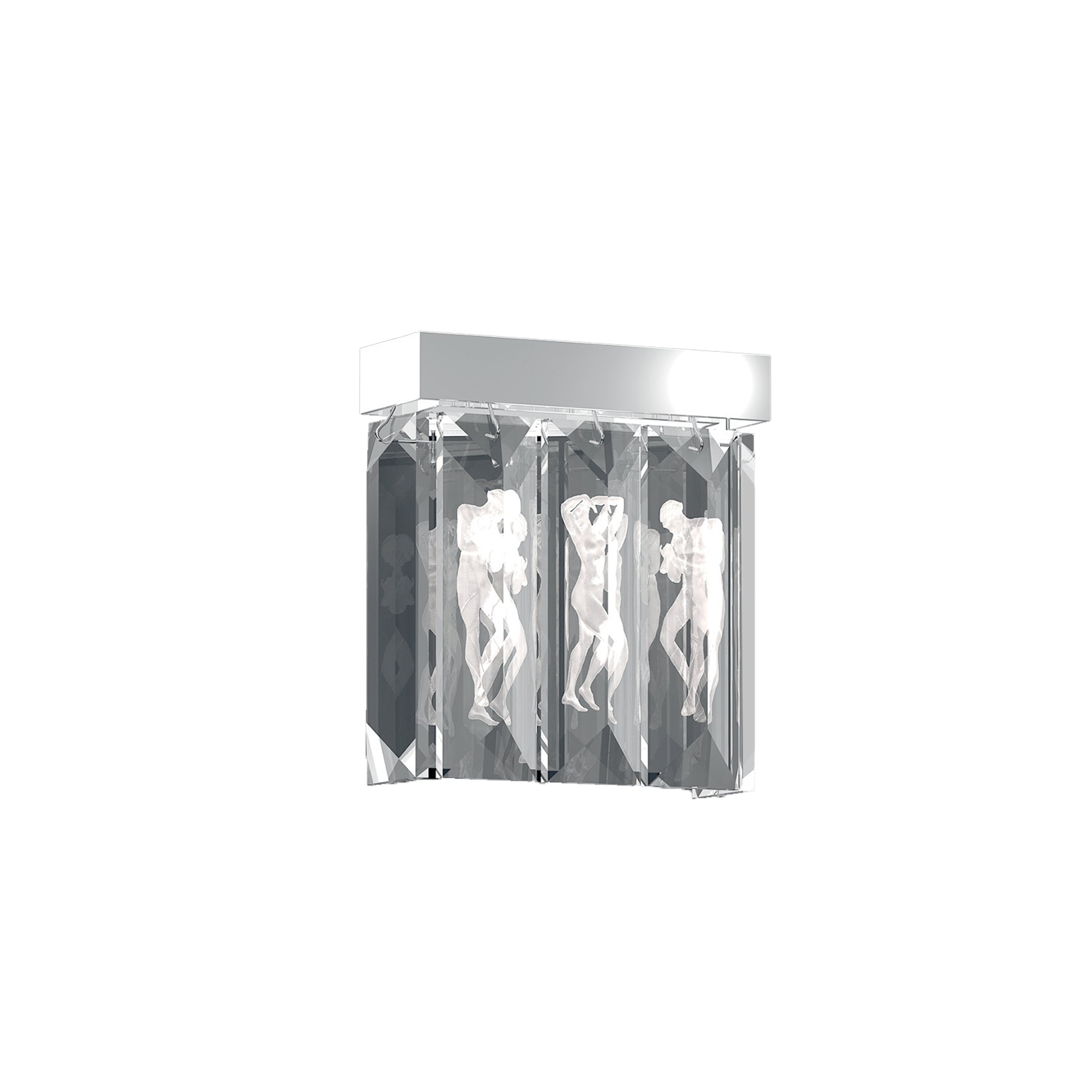 René Lalique Serene 5 Prismi applique parete rettangolare cristallo
