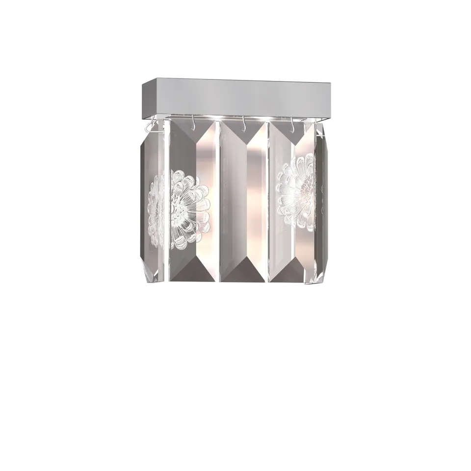 Lalique Serene Dahlia applique parete cristallo 5 prismi
