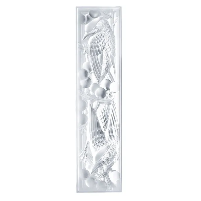 René Lalique Merles et Raisins Pannello cristallo parete
