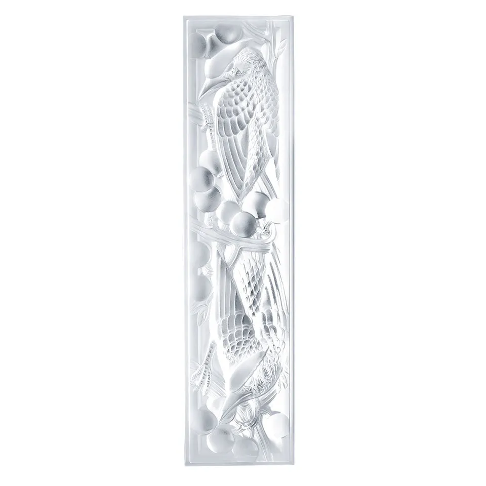 René Lalique Merles et Raisins Pannello cristallo parete