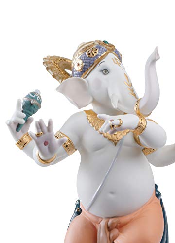 Lladró Alta Porcellana Ganesha Danzante statuetta porcellana