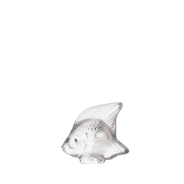 René Lalique Fish scultura pesce cristallo incolore taglia S