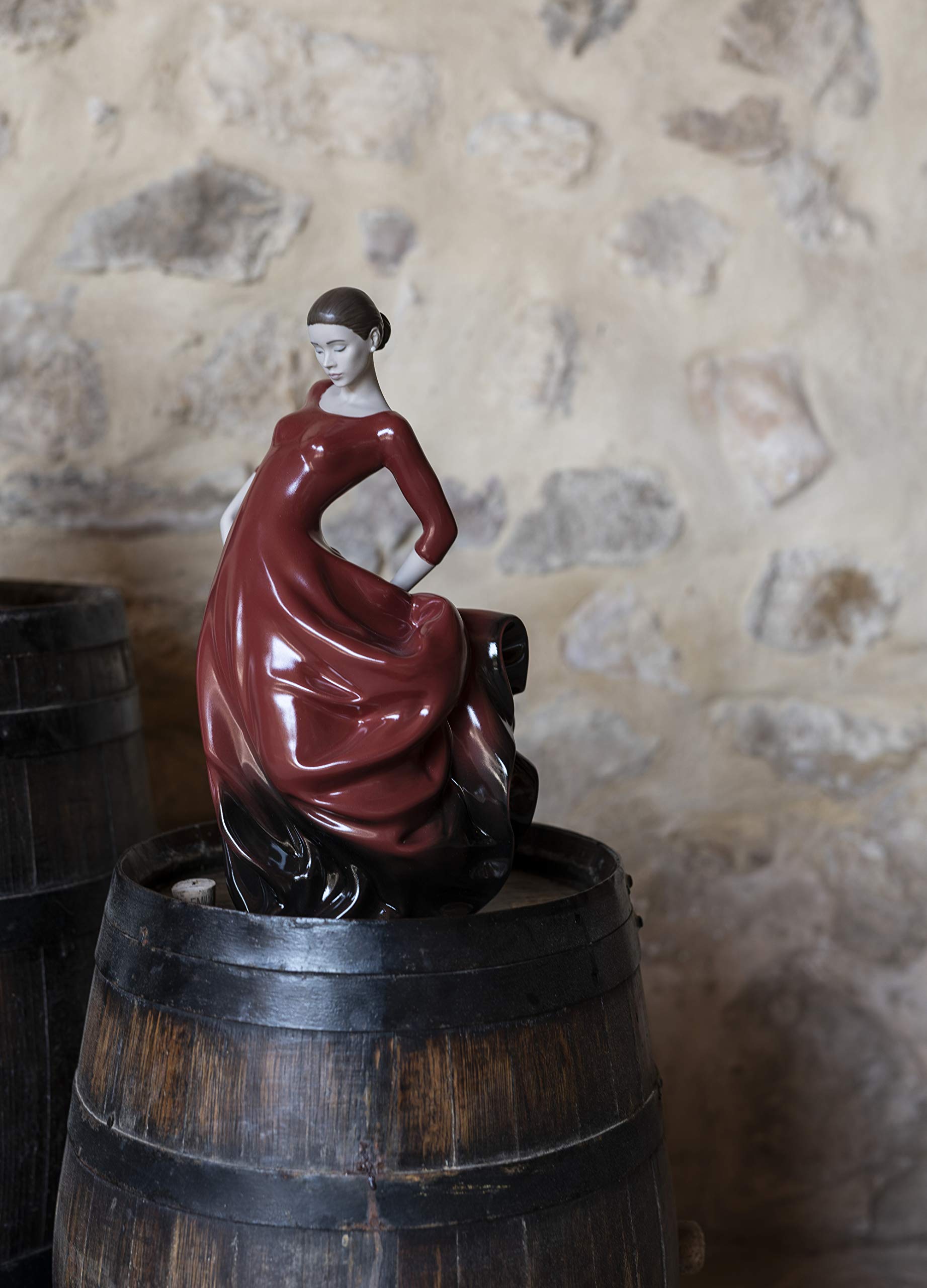 Lladró Sculture Donna Bulería Figurina Flamenco Rossa 33cm