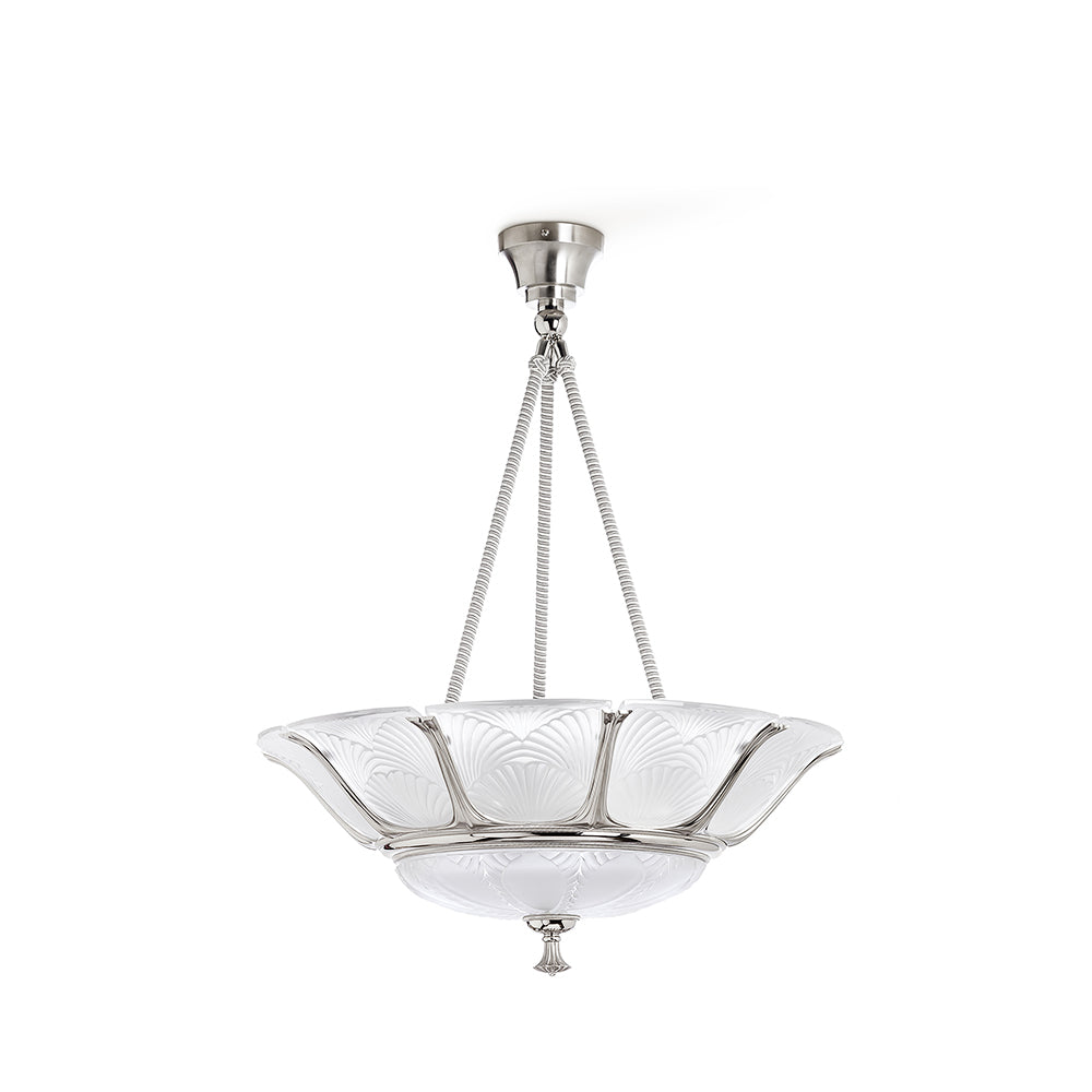 Lalique Ginkgo plafoniera L lampada cristallo