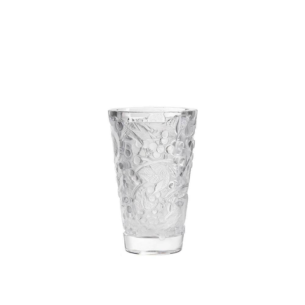 Lalique Merles et Raisins vaso cristallo taglia M