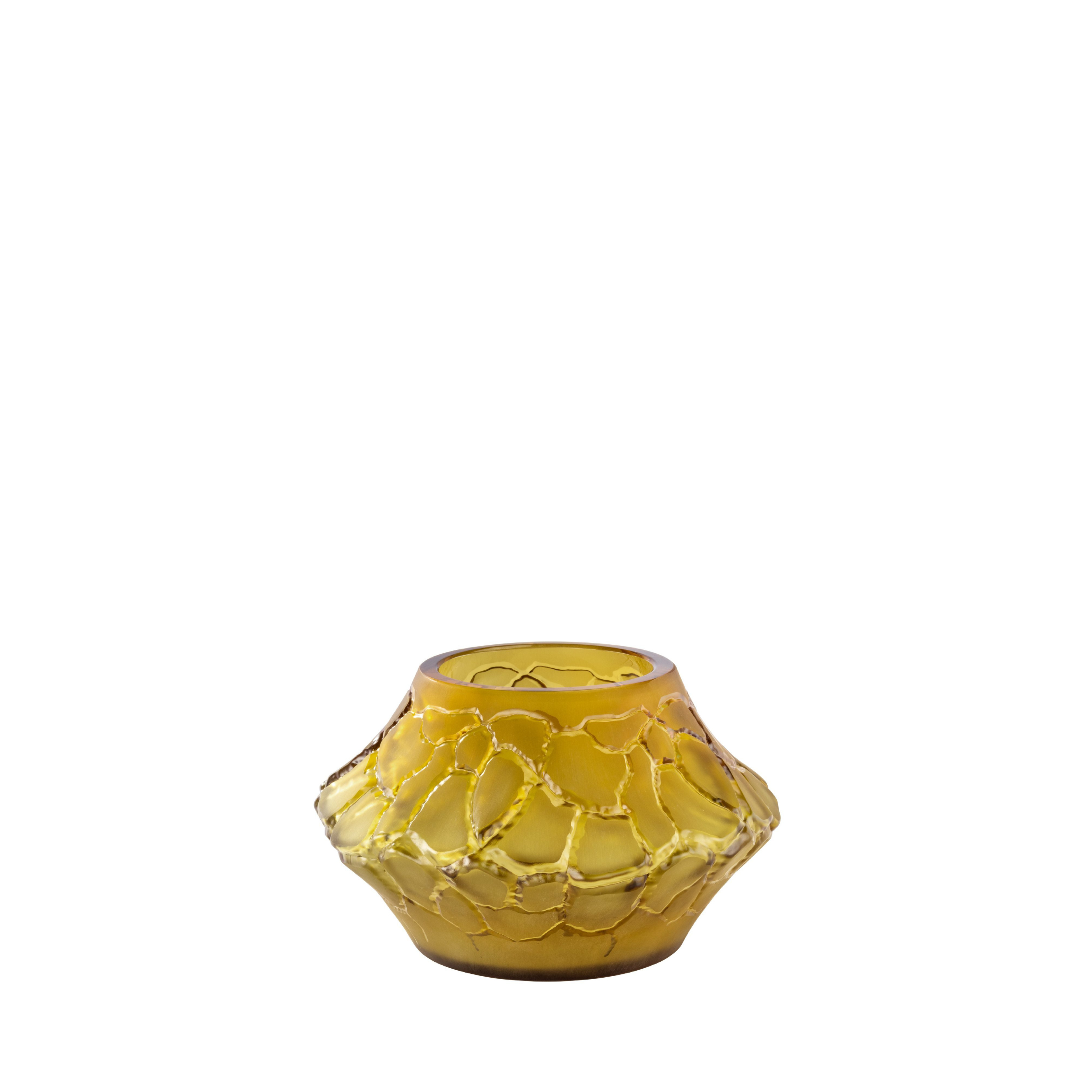 Lalique Caldera Vaso Votivo S Cristallo Satinato