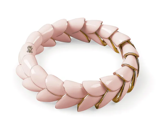 Lladró Heliconia bracciale porcellana rosa