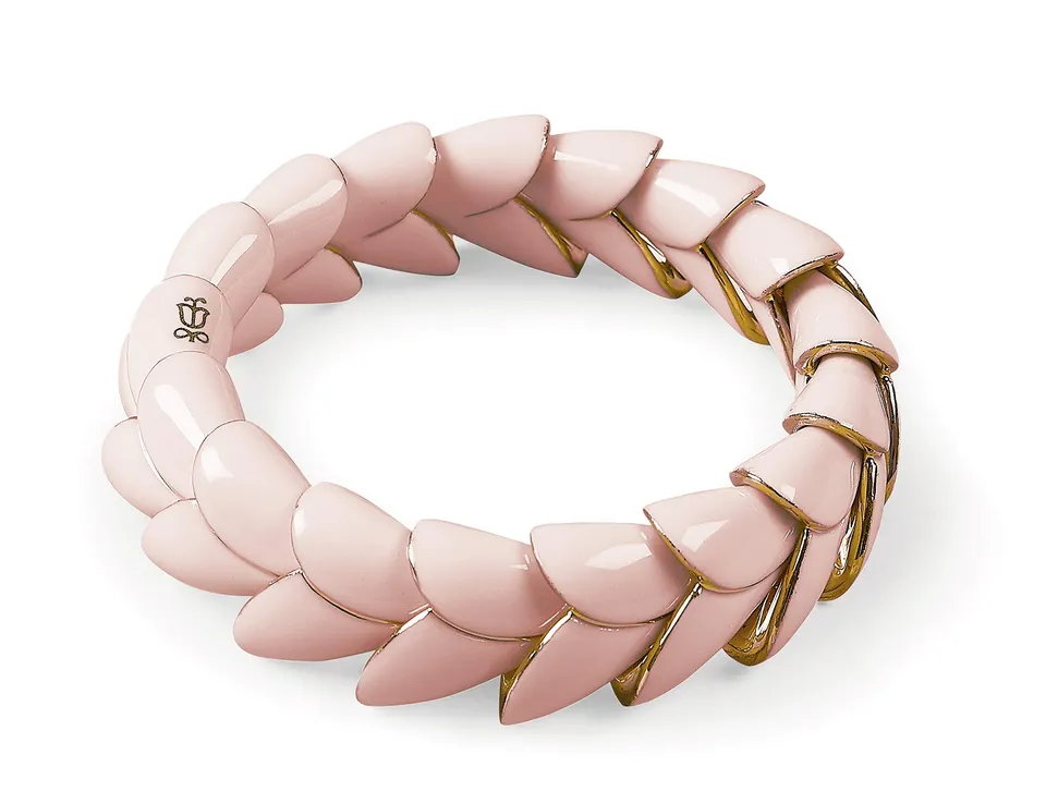 Lladró Heliconia bracciale porcellana rosa