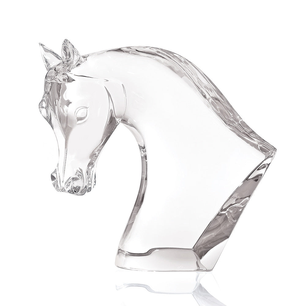 René Lalique Testa di Cavallo scultura cristallo 1953