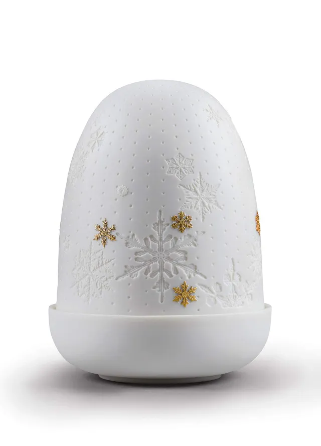 Lladró Snowflakes Dome lampada tavolo porcellana