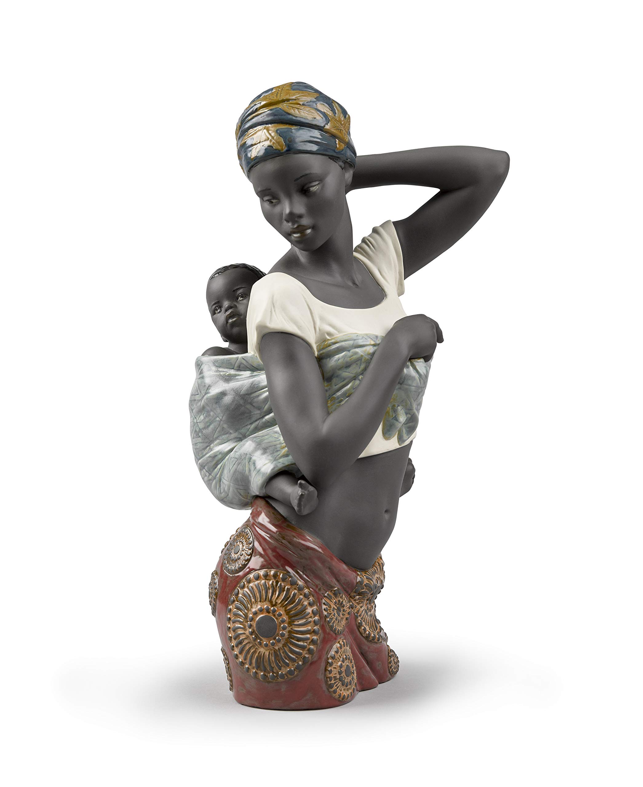 Lladró Sculture Sapore Africano figurina madre porcellana