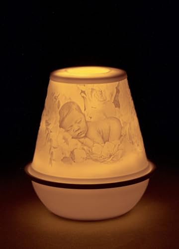 Lladró Nuovo Bebè litofania LED in porcellana ricaricabile