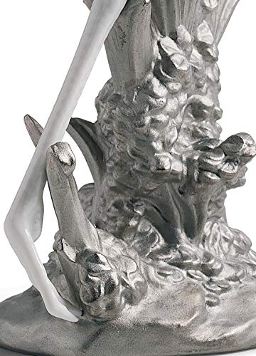 Lladró Coppia di Gru scultura porcellana lustro argento