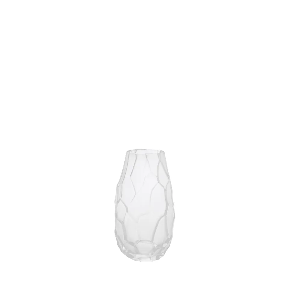 Lalique Silex vaso piccolo in cristallo taglia S