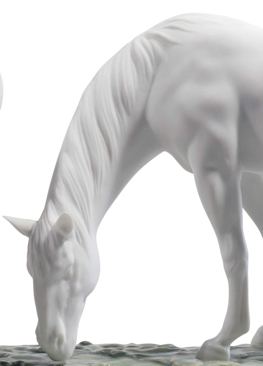Lladró Alta Porcellana Cavalli nel Prato scultura cavalli