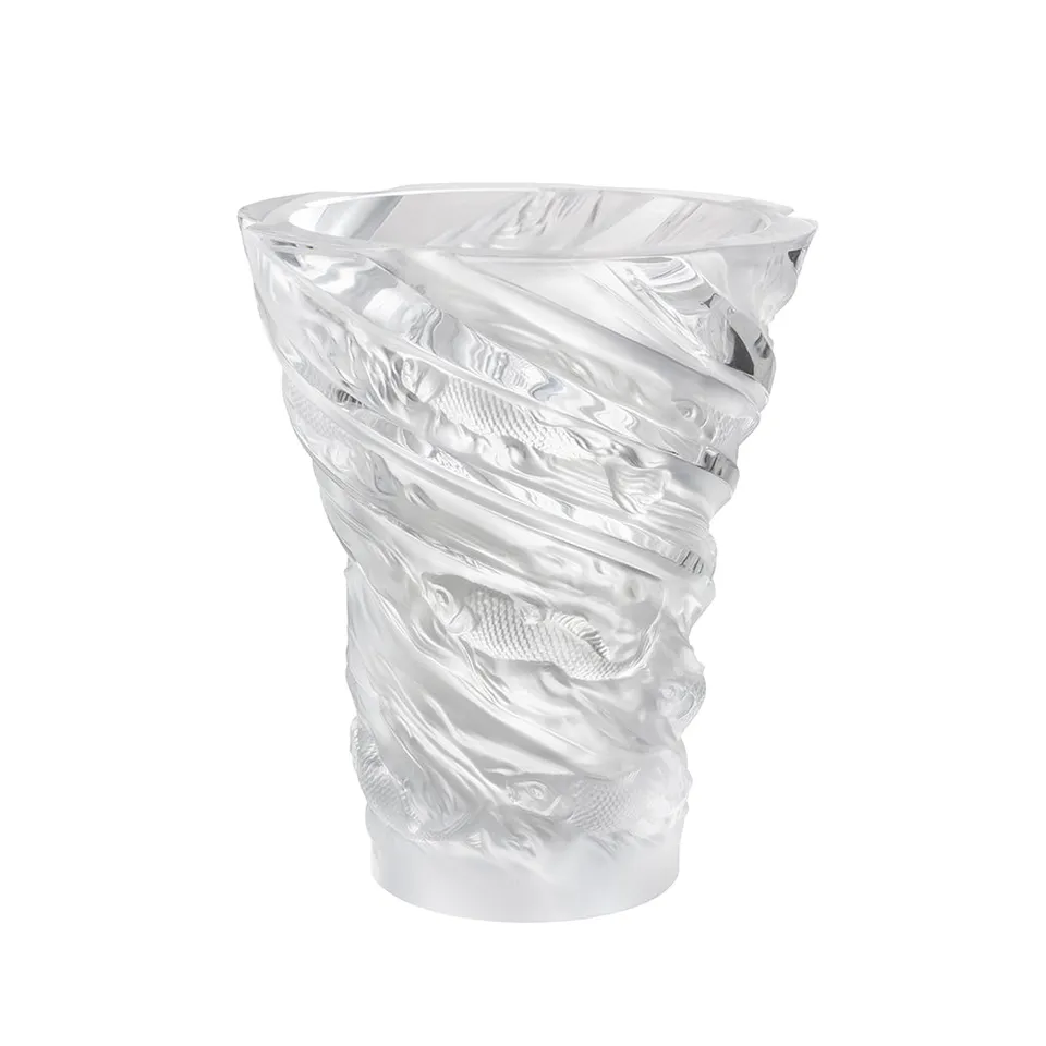 Lalique Carpes Koi vaso in cristallo taglia unica