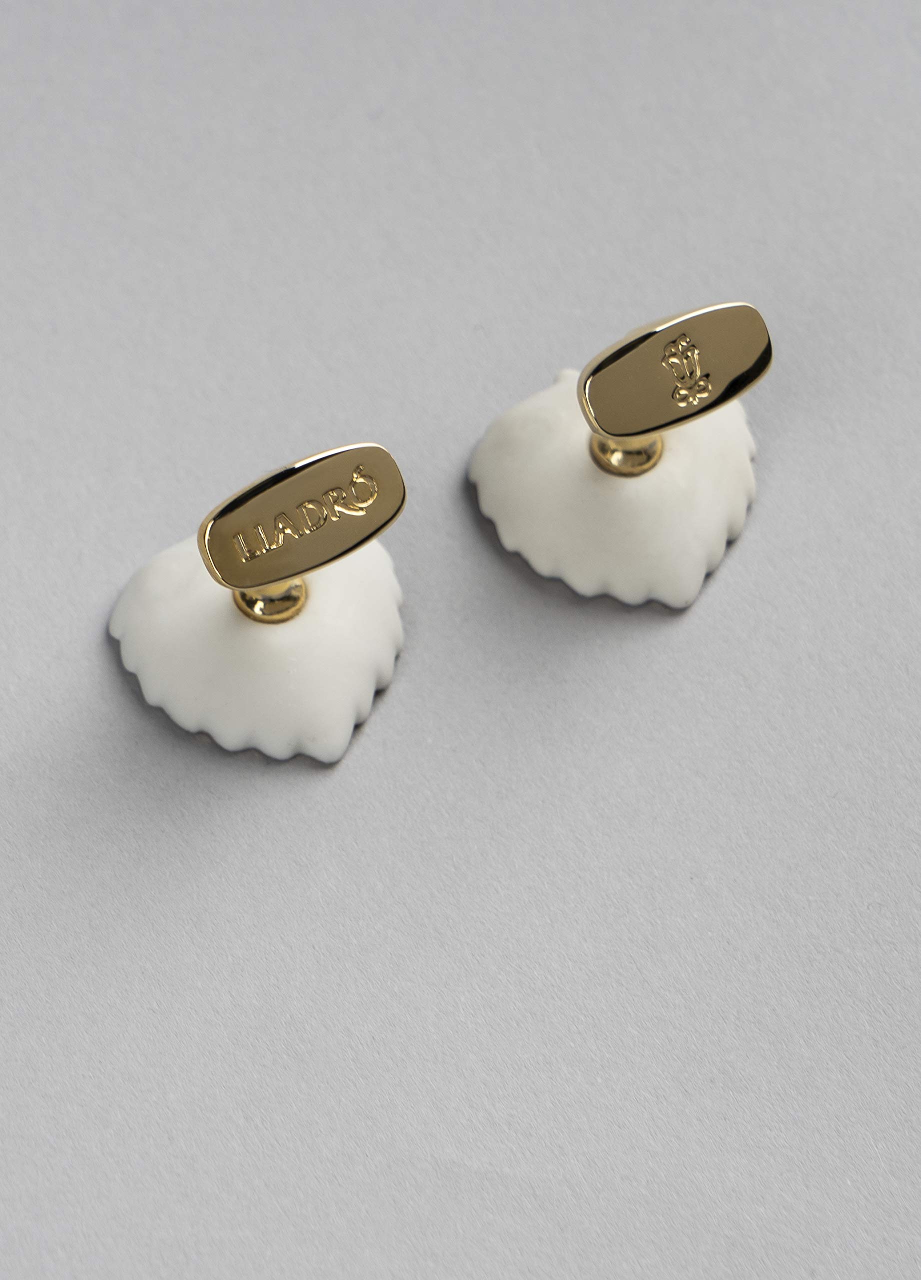 Lladró Foglie gemelli porcellana oro
