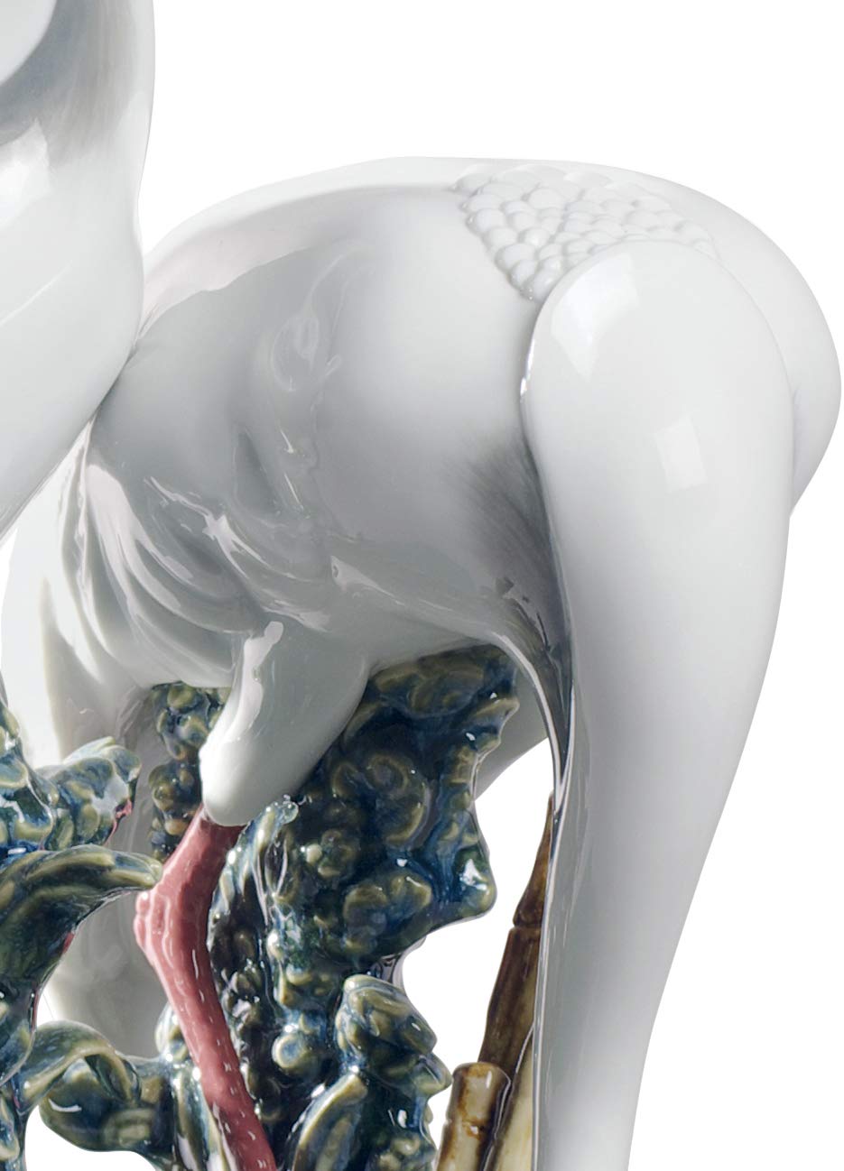 Lladró Alta Porcellana Scultura Coppia di gru porcellana